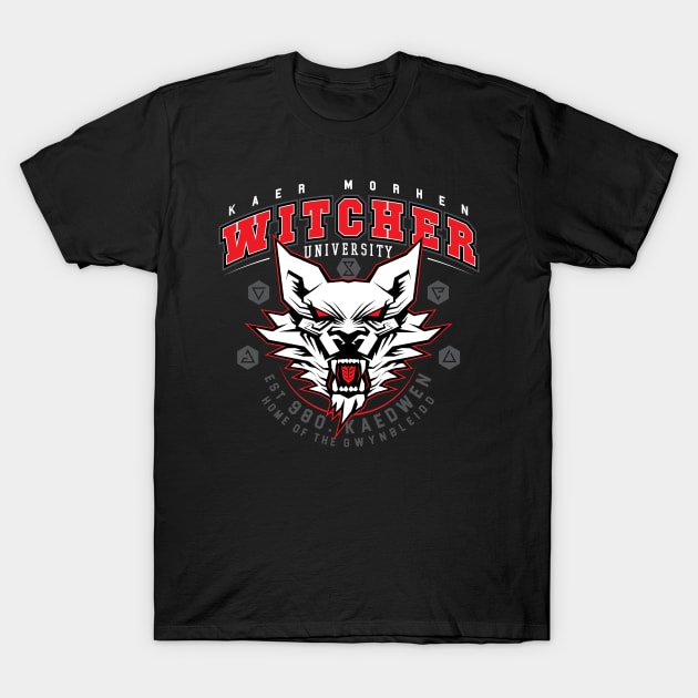 The Witcher University T-Shirt by Krobilad